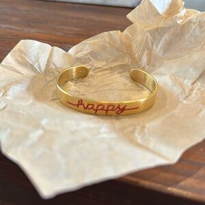 Brand new Roxanne Assoulin Happy Stitched cuff bracelet